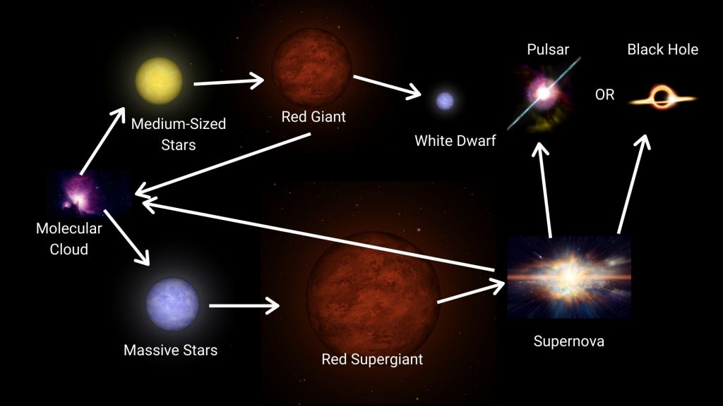 Life Cycle Of A Star Diagram